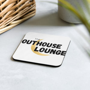 Outhouse Lounge Cork-back coaster